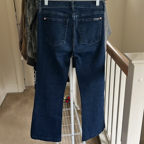 7 For All Mankind Dark Blue Jeans Sz 28 - Picture 7 of 10